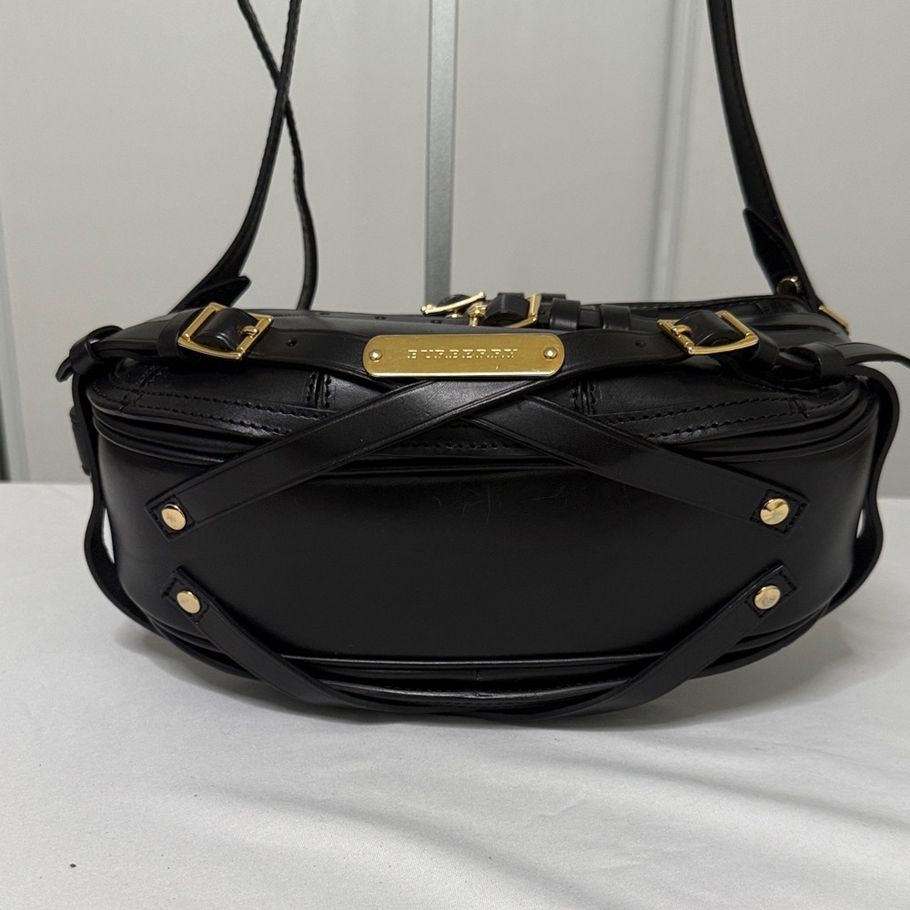 Burberry Black Shoulder Bag with Gold Details - Picture 6 of 16